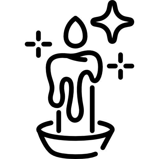 Candle miscellaneous ornamental christmas icon