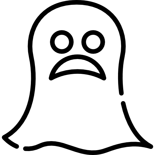 Ghost spooky horror terror icon