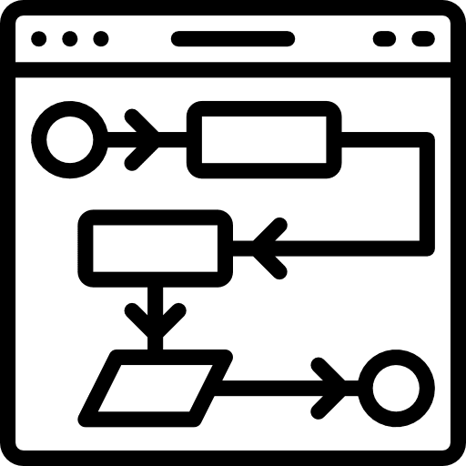 Algorithm networking tools and utensils electronics icon