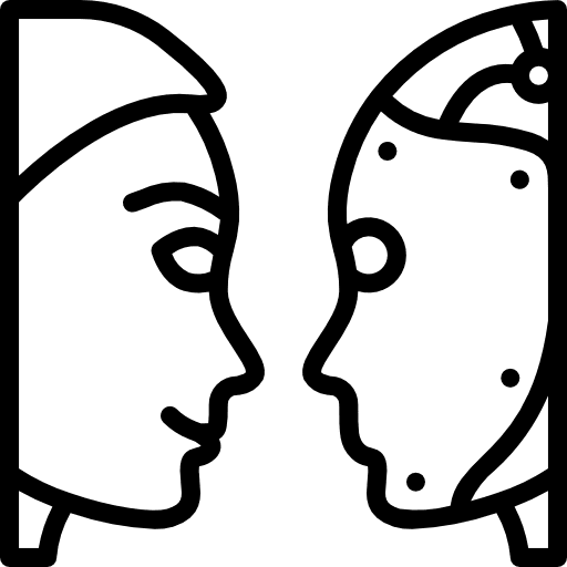 Turing test human turing test futuristic icon