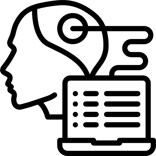 Android electronics cyborg technology icon