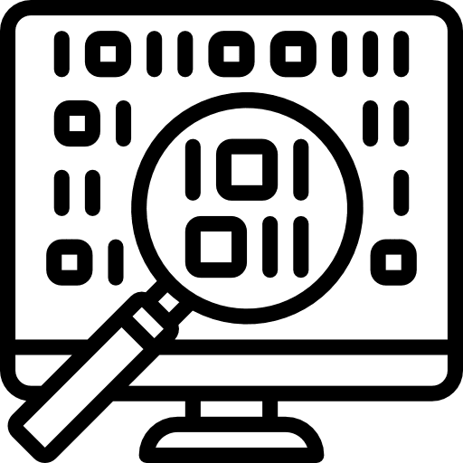 Binary code ui desktop computer binary codes icon