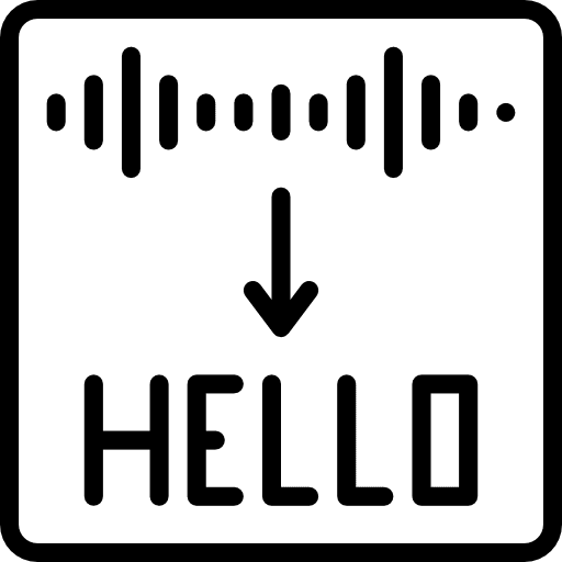 Speech electronic speech dictaphone icon