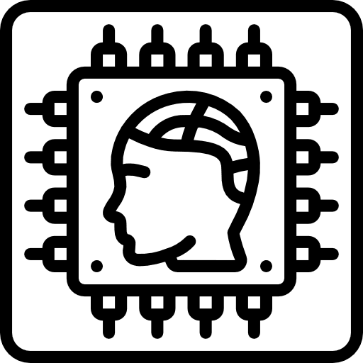 Chip robotics ai artificial intelligence icon