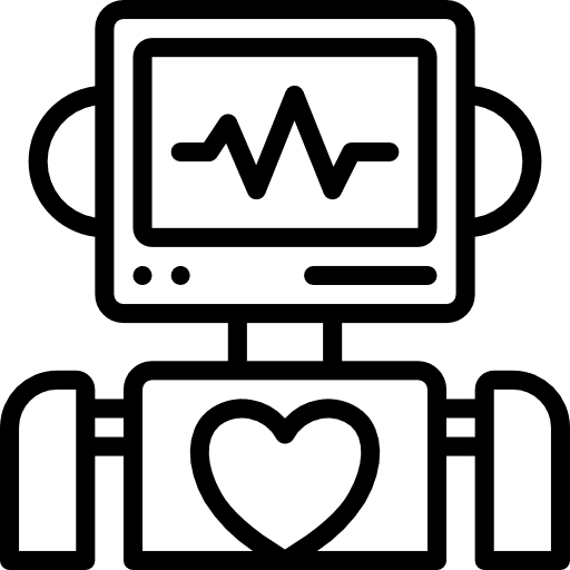 Robot electronics manipulator robot arm icon