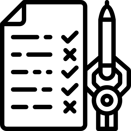 Check list pencil checking interface icon