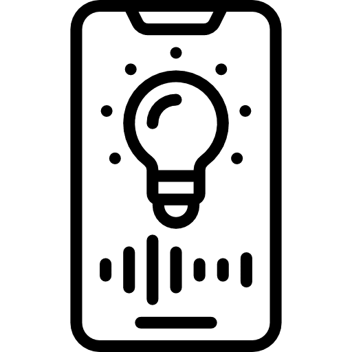 Smartphone touch screen technology mobile phone icon