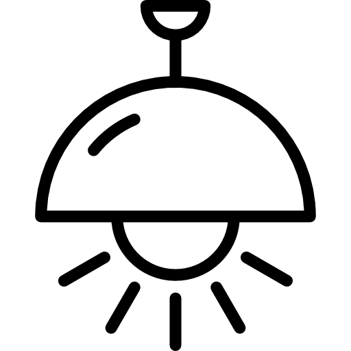 Chandelier furniture and household home illumination icon