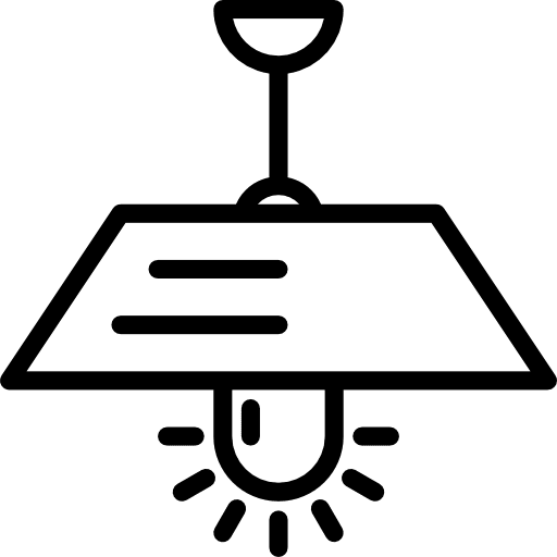 Chandelier illumination tools and utensils light icon