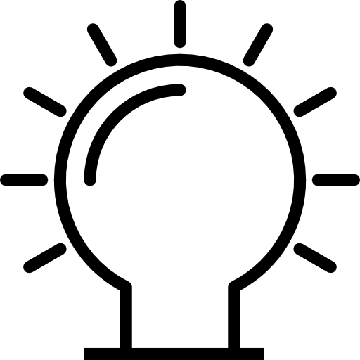 Lightbulb inspiration bulb creativity icon