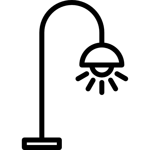 Street lamp streets street light bulb icon