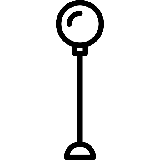 Street lamp furniture and household street light tools and utensils icon