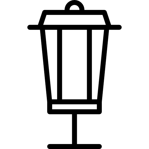 Street lamp street light tools and utensils light bulb icon