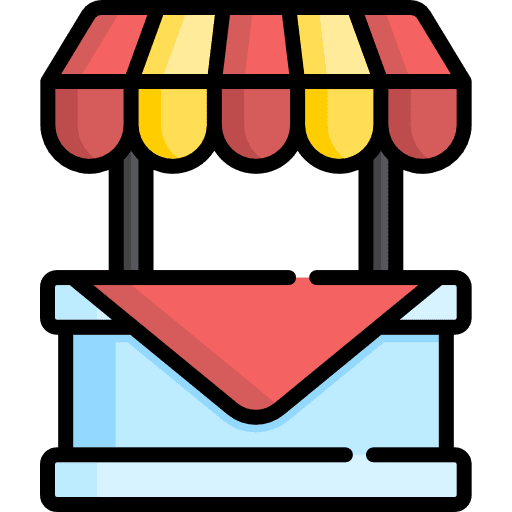 Stand commerce fast food urban icon