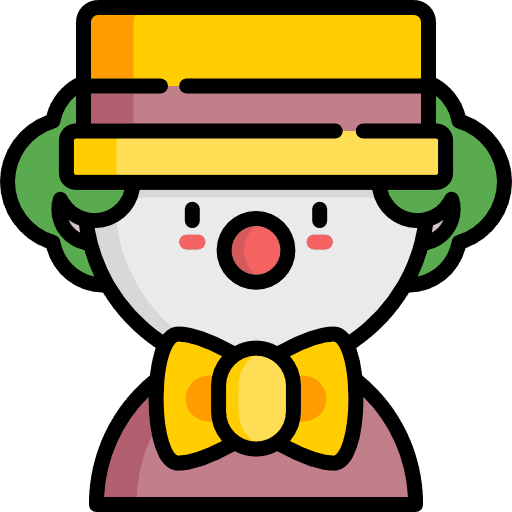 Clown entertainment costume clown icon