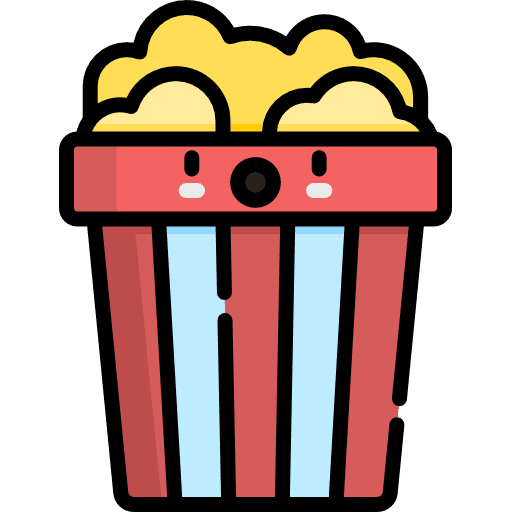 Popcorn movies fast food food and restaurant icon