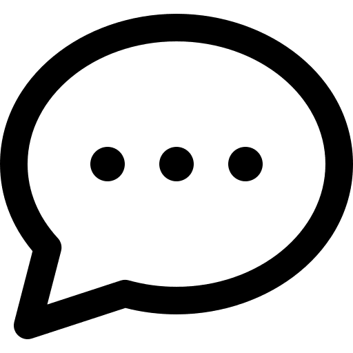 Chat talk message speech bubble icon