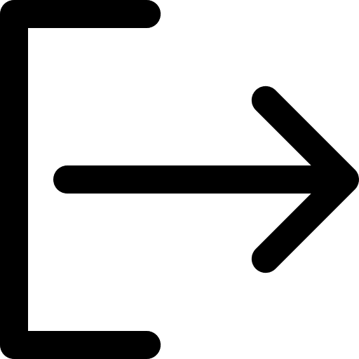 Logout arrows go out signs icon