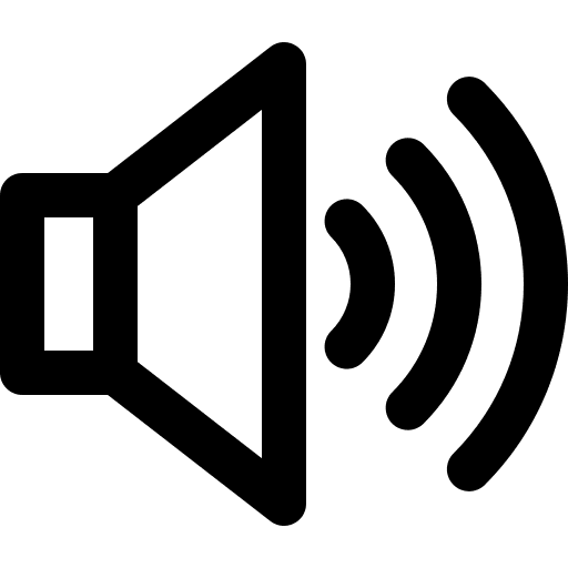 Speaker music and multimedia volume ui icon