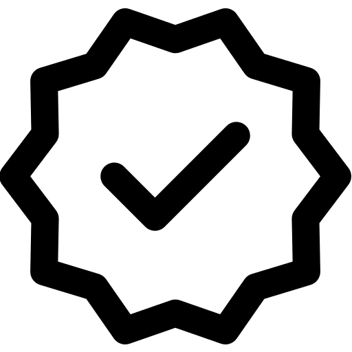 Success interface check mark checked icon