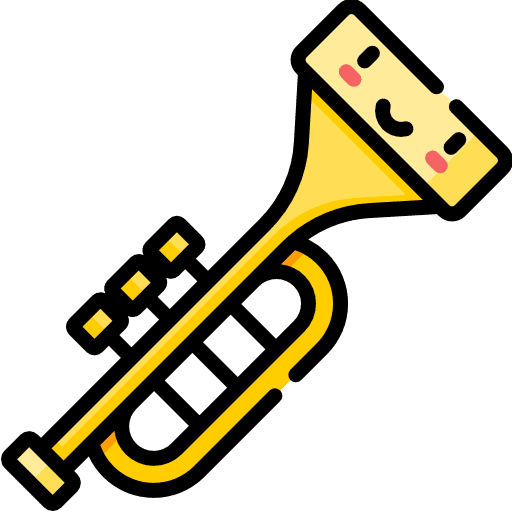 Trumpet music and multimedia wind instrument musical instrument icon