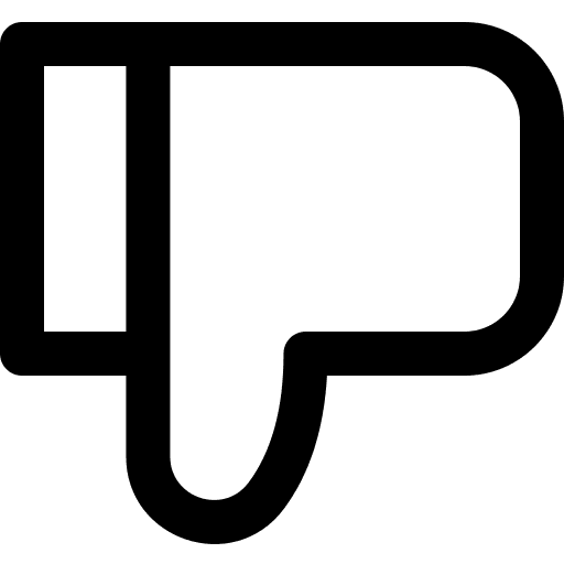 Dislike gestures social media hands icon