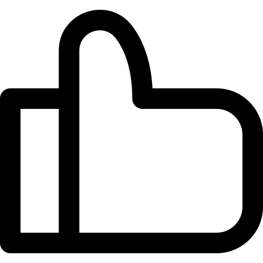 Like hands gestures social media icon