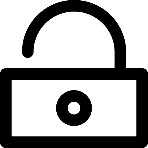 Padlock unlocked padlock lock icon