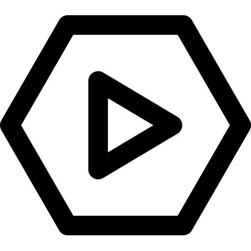 Play music and multimedia video player arrows icon