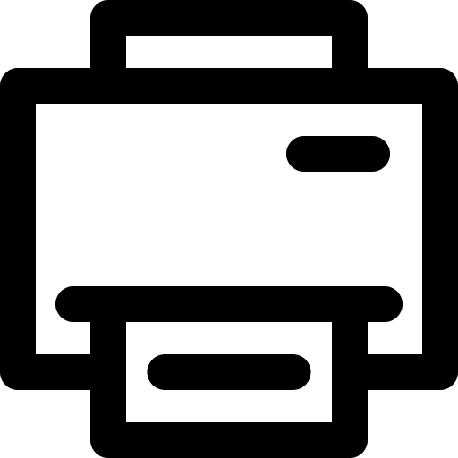 Printer printing office electronics icon