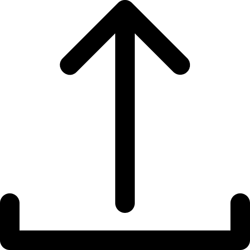 Upload interface multimedia up arrow icon