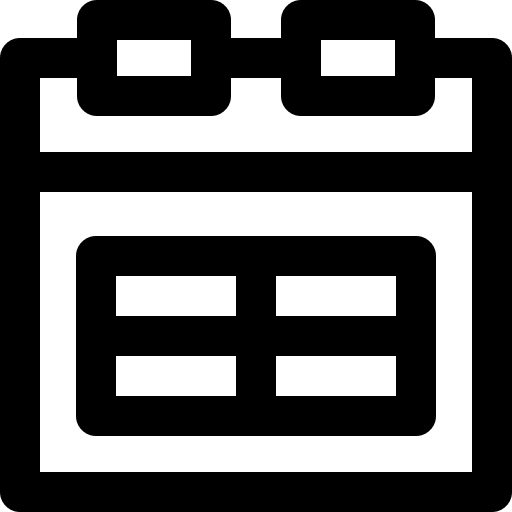 Calendar time and date date interface icon