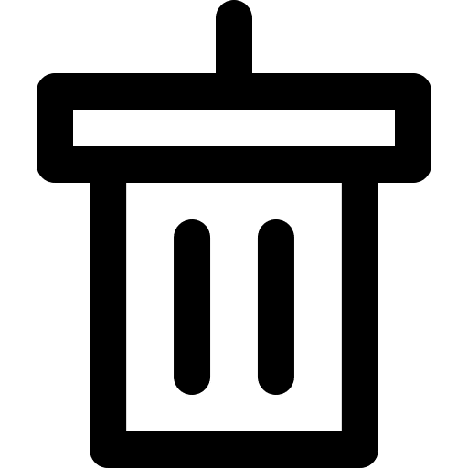 Garbage garbage rubbish can icon