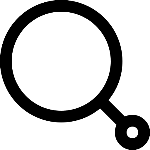 Search zoom magnifying glass detective icon