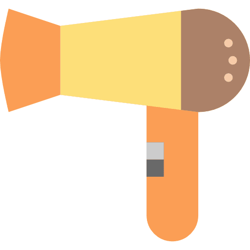 Hair dryer beauty women technology icon