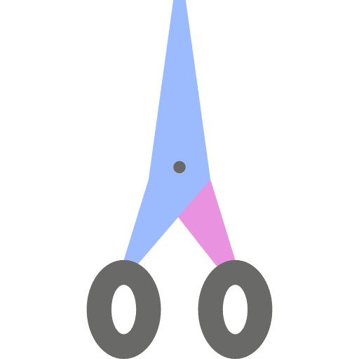 Scissors hair cut hair salon tools and utensils icon