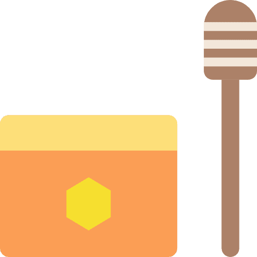 Honey facial feminine cosmetics icon