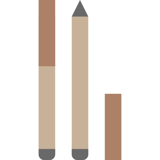 Liner pencil feminine cosmetic icon