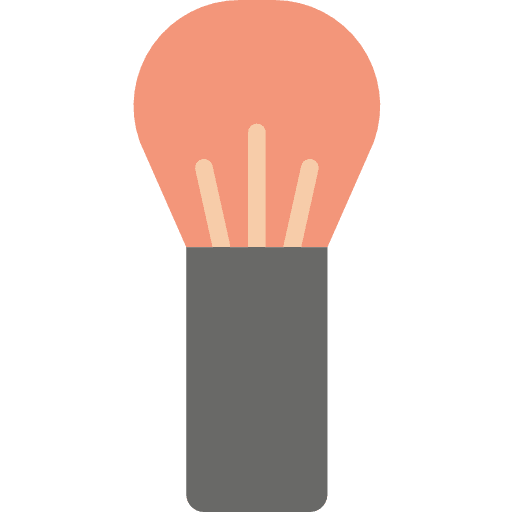 Brush cosmetic make up brush icon