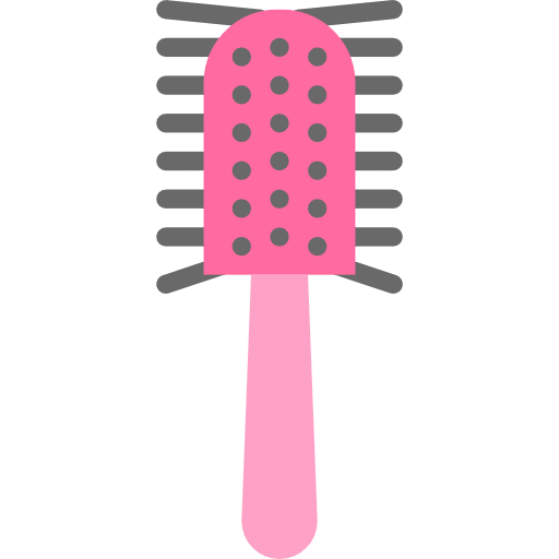 Brush hair style salon beauty icon