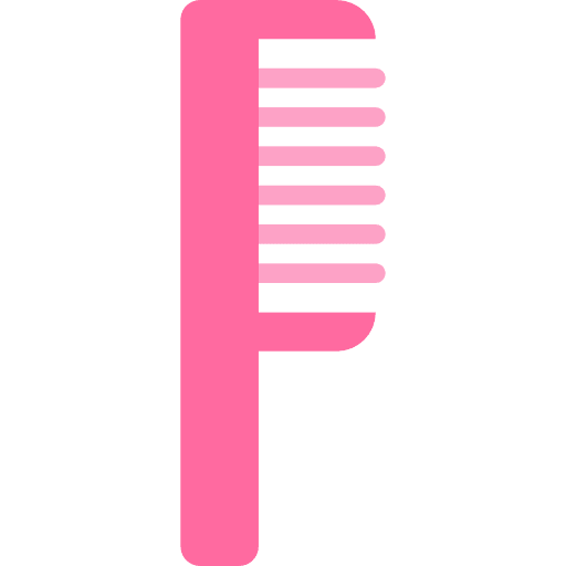 Comb beauty feminine accesory icon