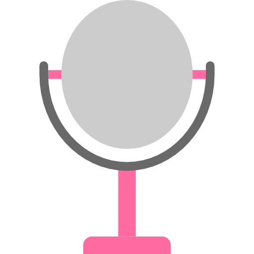Mirror mirror feminine beauty icon
