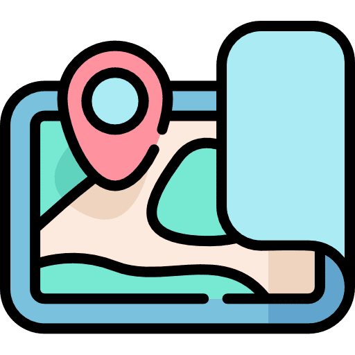 Map pin position locations icon