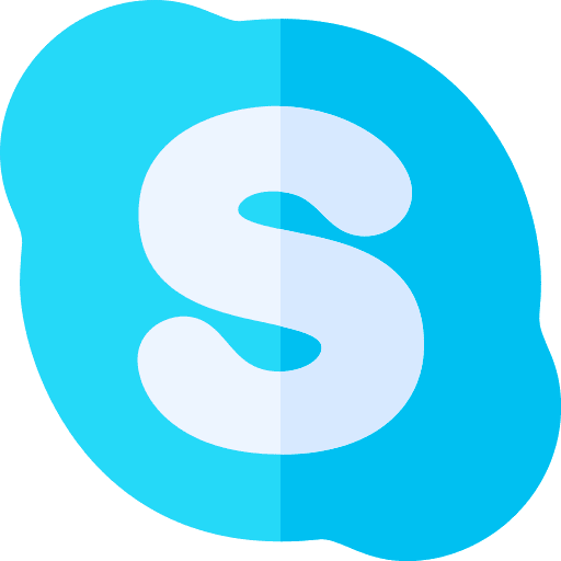 Skype social media application symbol icon