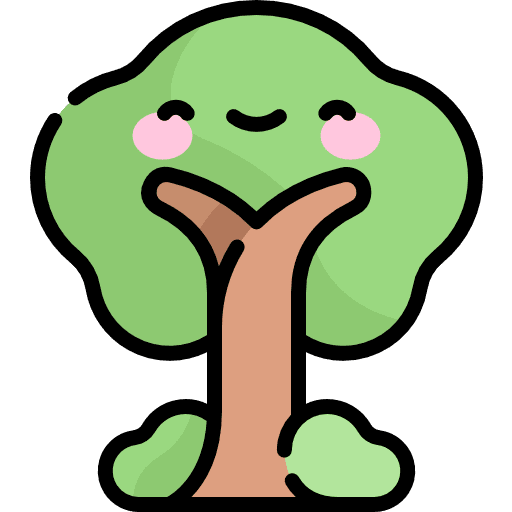 Tree smiley trees plant icon
