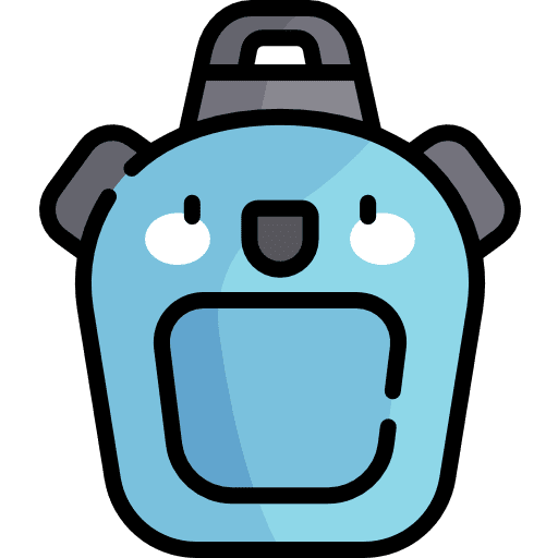 Canteen bottle smiley thirst icon