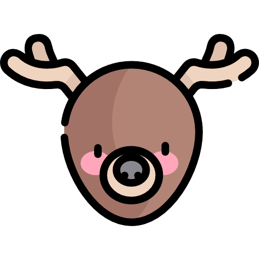 Deer animal animals head icon