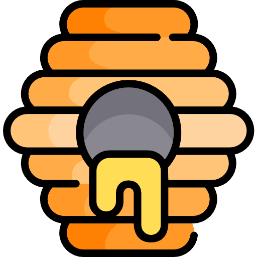 Honeycomb farm hive food icon