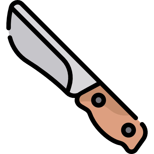 Knife tools and utensils knife weapon icon