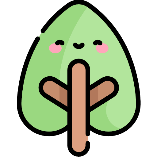 Leaf nature smiley leaf icon